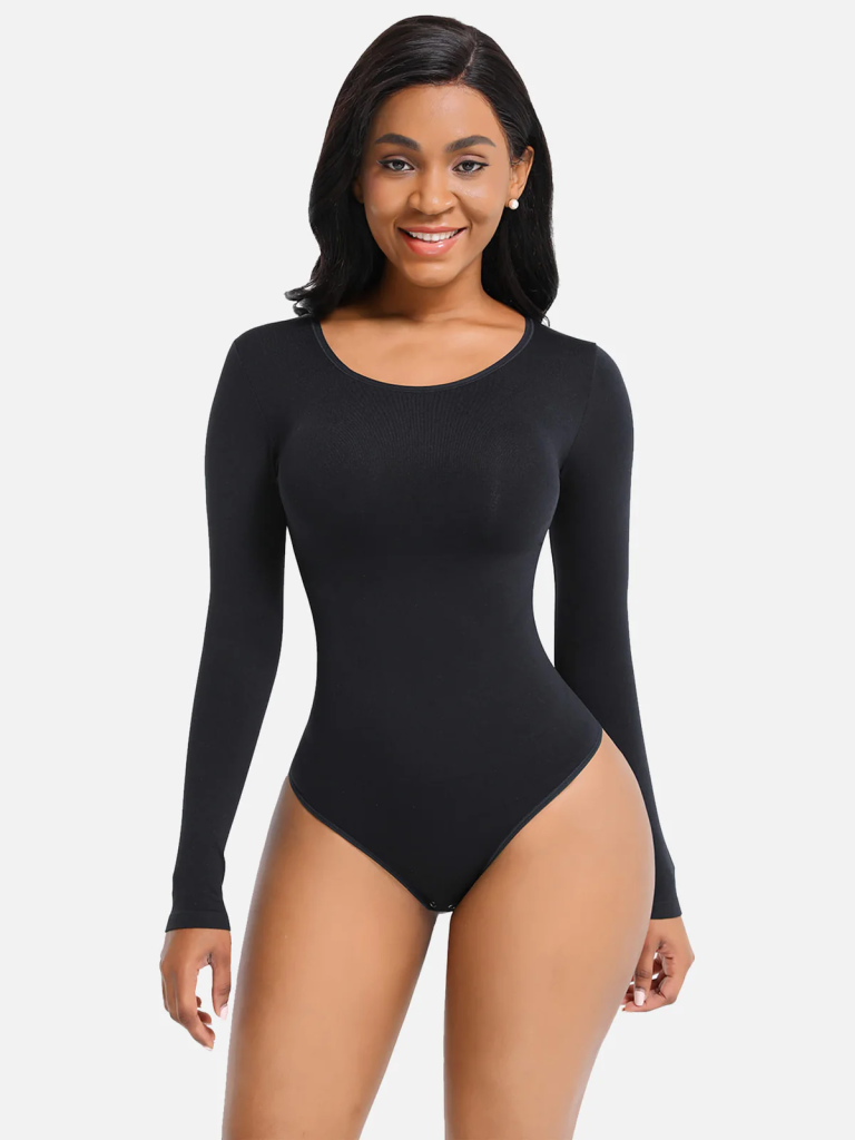 Feelingirl Long Sleeve Full Control Thong Bodysuit
